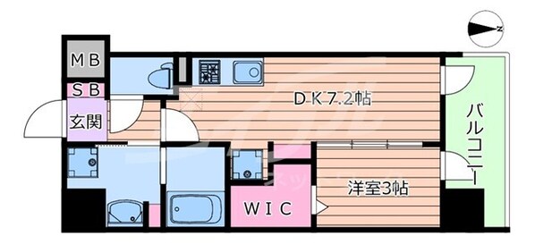 アーバネックス新町の物件間取画像